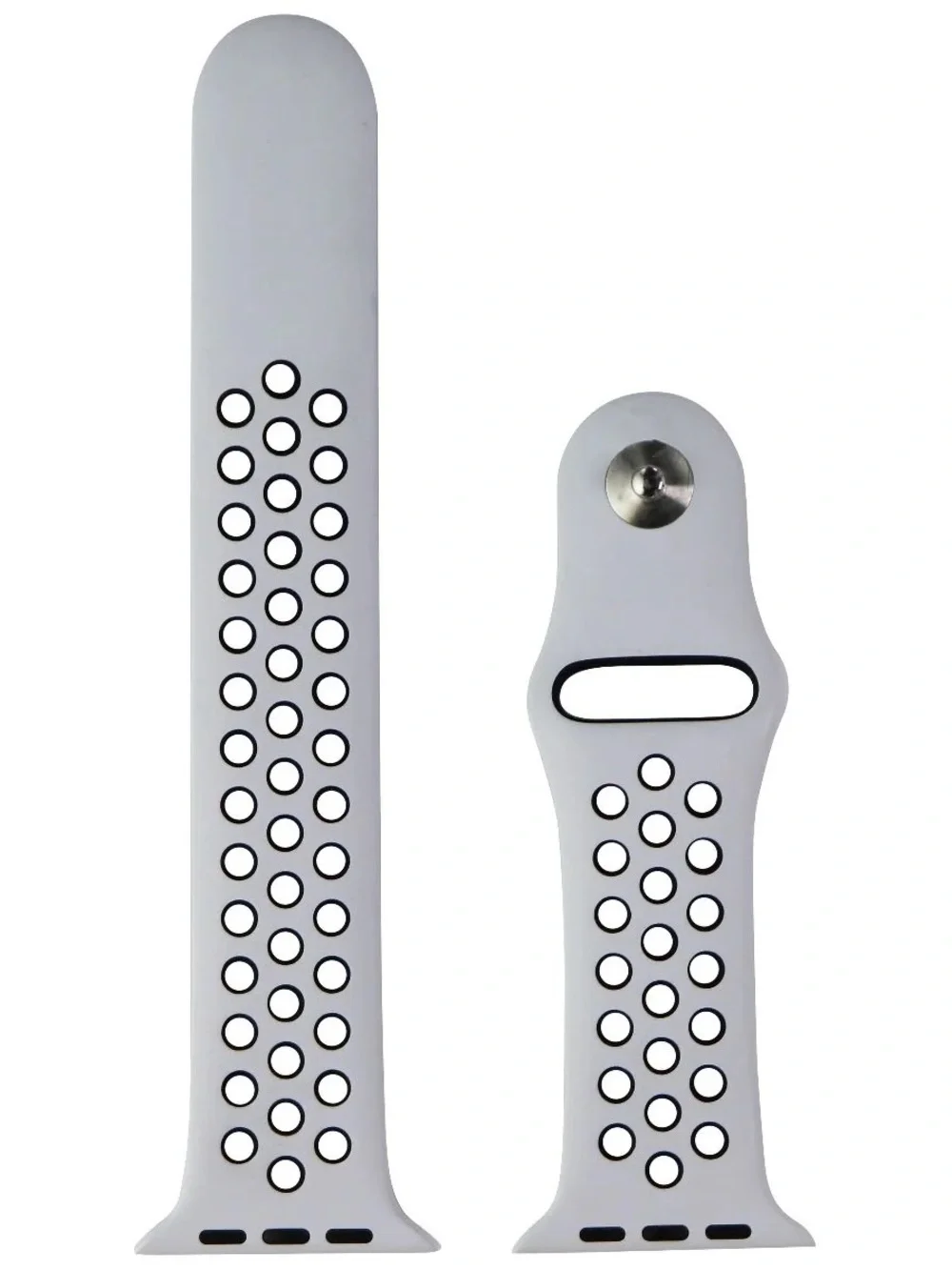 NIB Nike Sport Band for Apple Watch™ in Pure Platinum/Black - Size 40mm